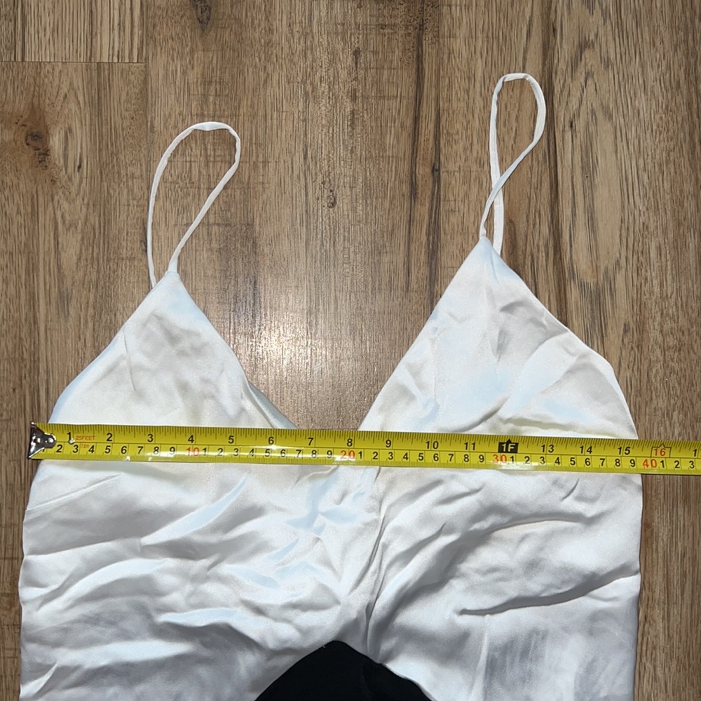 NEW! Zara Two-Toned Black and White Satin Dress - Picture 11 of 13